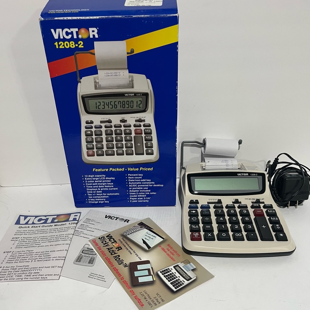 Victor 1208-2 Printing Calculator